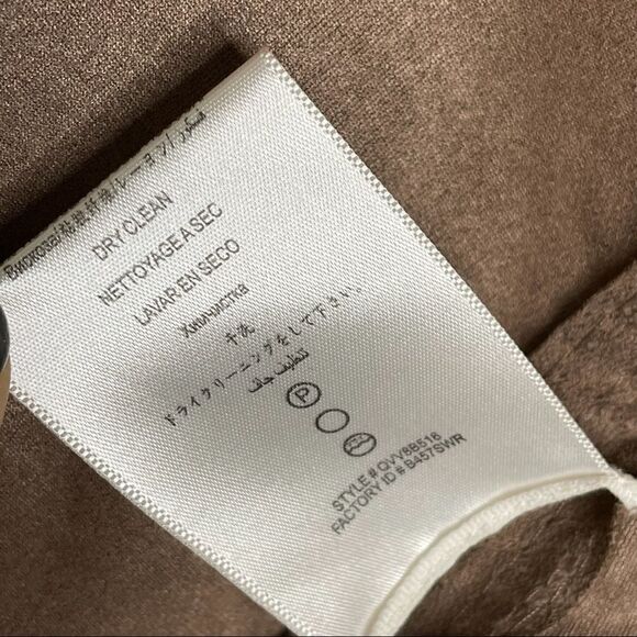 BCBGMaxAzria Mocha Faux Suede Cropped Jacket - Women’s M - Picture 8 of 8